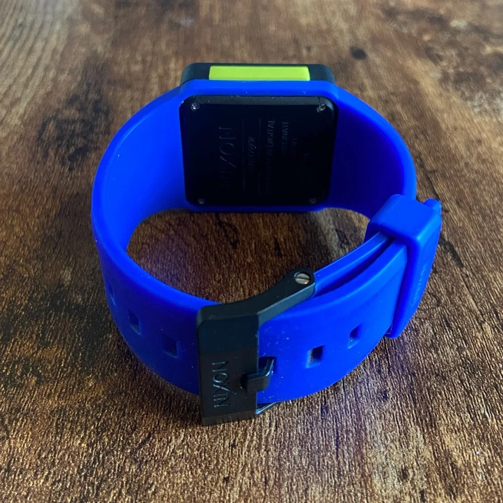 Nixon the Newton Digital Blue and Green Digital Watch